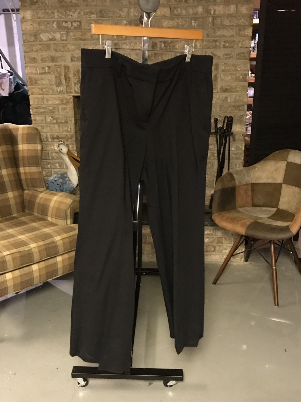 Ann Taylor Black Wide Leg Dress Pants